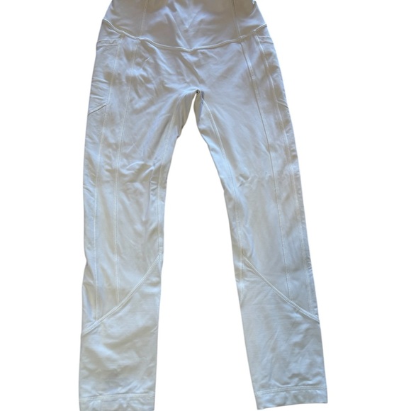 Lululemon White High-Waisted Leggings - Picture 1 of 6